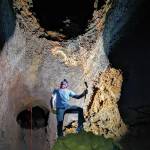 Inside Etna’s longest lava tube Photo credit: Conrad Gatt