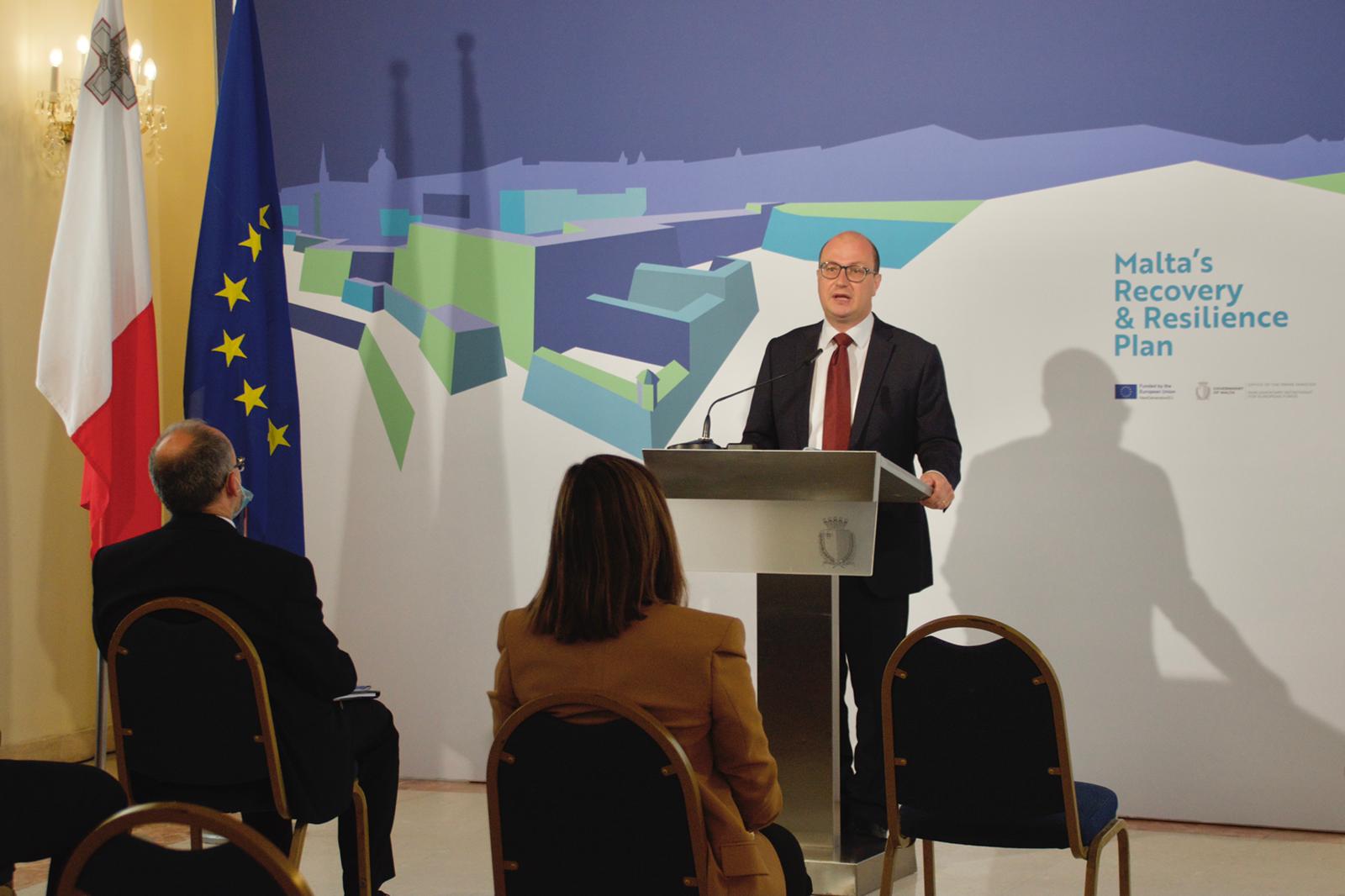 Malta submits plans for €345m EU recovery funds