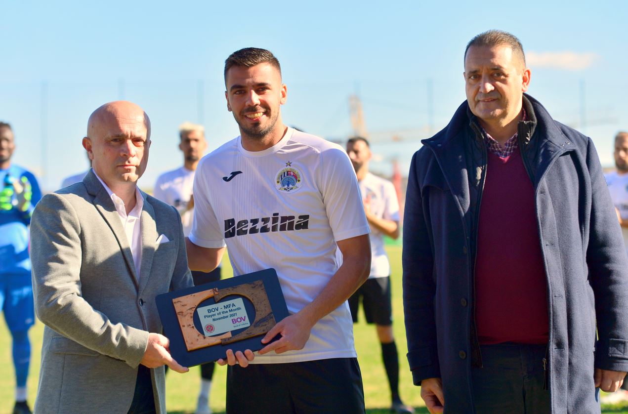 Ilfutboler Jake Grech jirbaħ ilPlayer taxXahar ta’ Novembru Newsbook