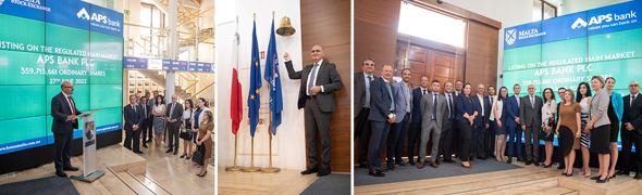 APS Bank rang the bell on the Malta Stock Exchange