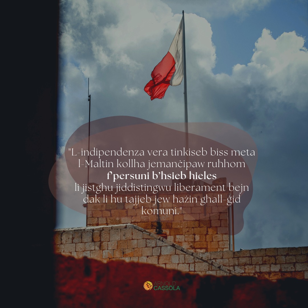 Malta today a politically enslaved people yearning for independence