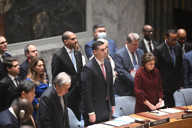 IAN BORG UNSC ONE MINUTE OF SILENCE UKRAINE