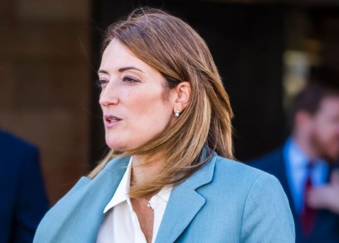 Metsola Says Meeting In Washington Could Help Bring Peace In Ukraine Roberta Metsola 696x500