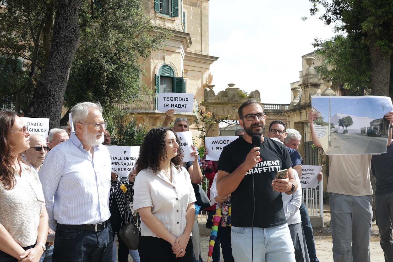 Rabat residents rally against 'monstrous' development at Buskett