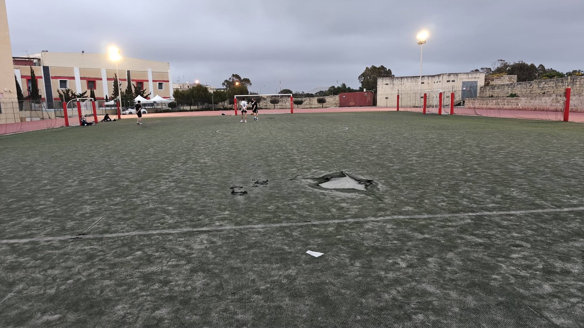 Children and athletes train in dangerous facilities